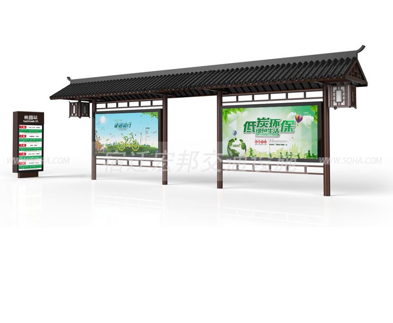 仿古候車(chē)亭廠家為您簡(jiǎn)析仿古候車(chē)亭制作要點(diǎn)配圖一