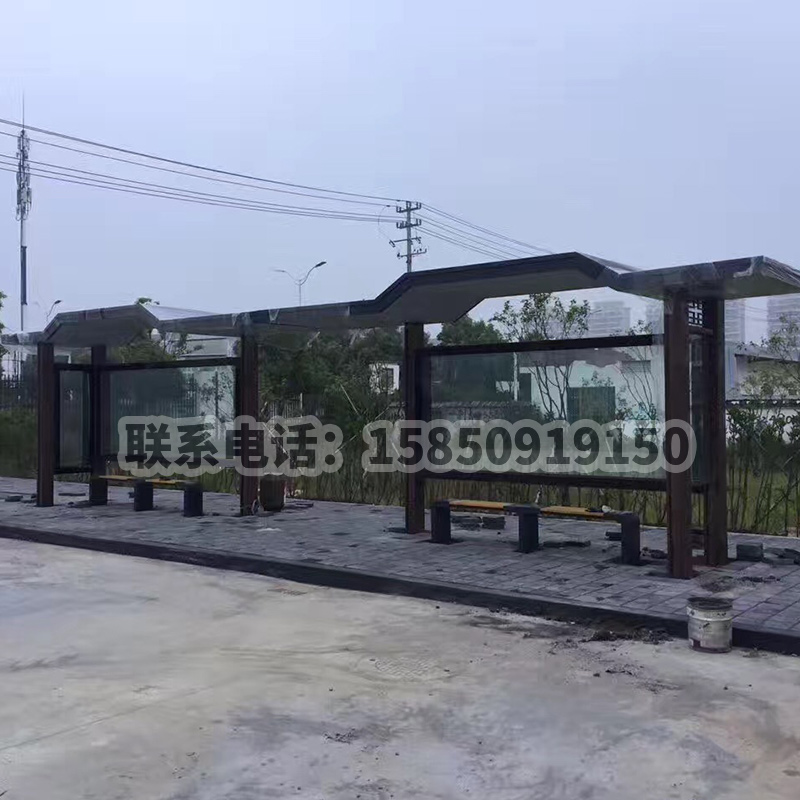 安徽候車亭現場安裝