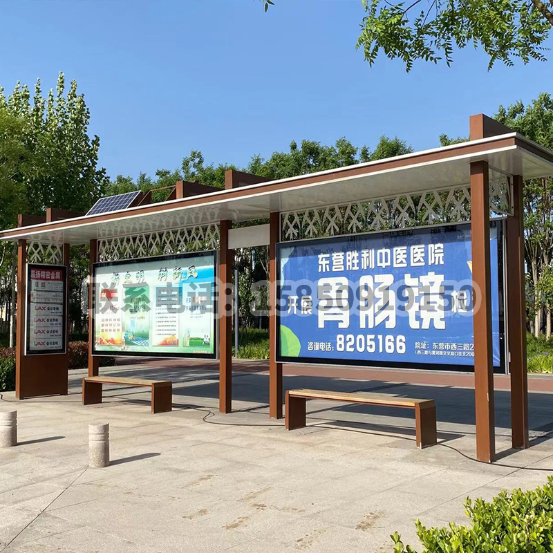 山東候車亭安裝現(xiàn)場(chǎng)